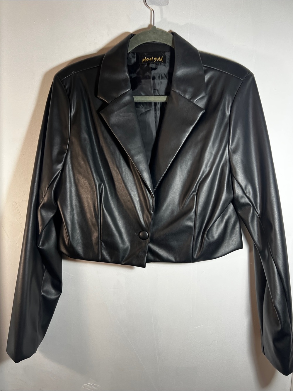 Planet Gold Juniors Faux Leather Jacket